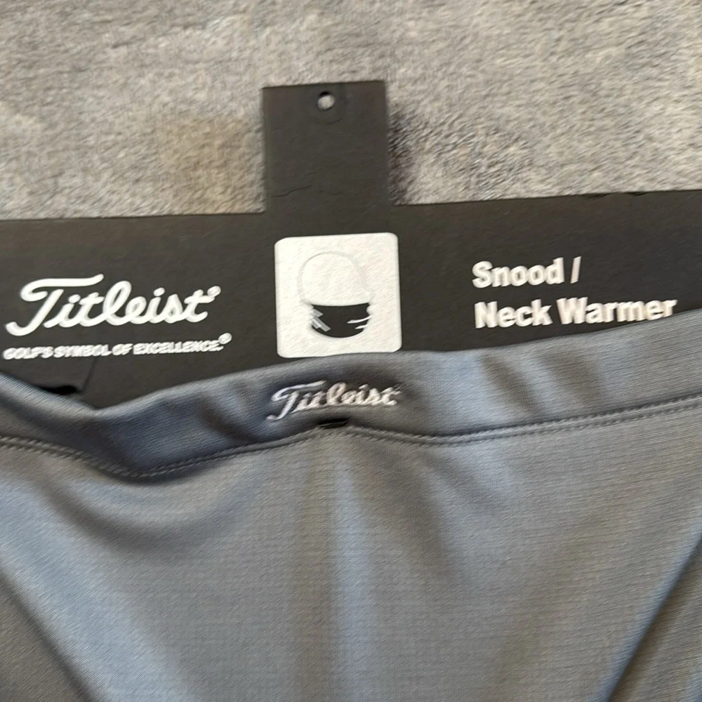 NWT Titleist Performance Snood Neck Warmer Gray/Navy Moisture-wicking & Fleece